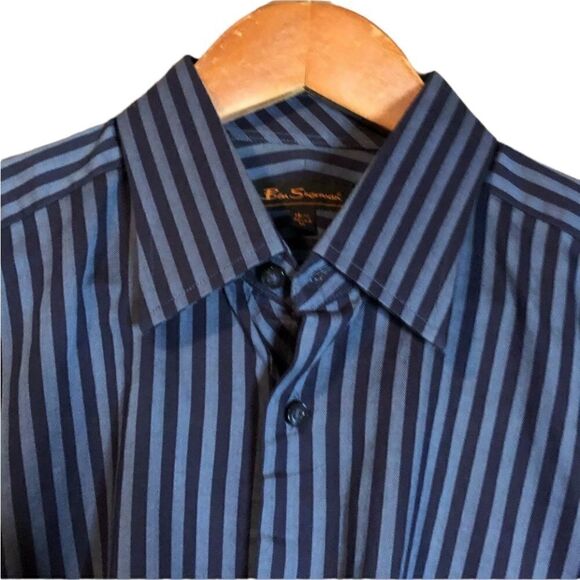 Ben Sherman woven striped button down shirt‎ - Picture 2 of 14
